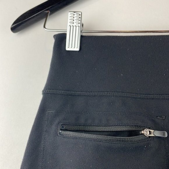 LULULEMON Crop Pants Black Drawstring Elastic Waist Athletic Size 4 - Picture 10 of 12